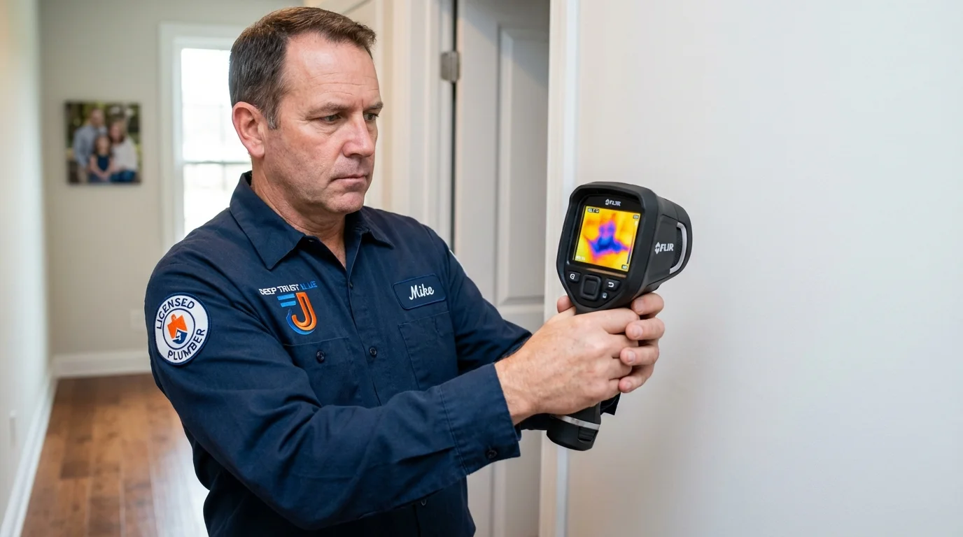 Thermal imaging leak detection by Johns Plumbing LLC in Plain City